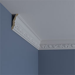 Ekena Millwork - MLD03X01X05SU - Endurathane Sussex Crown Moulding, 3 1/4"H x 1 3/8"P x 3 1/2"F x 94 1/2"L, Factory Primed