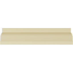 Ekena Millwork - MLD04X02X05JA - Endurathane Jackson Crown Moulding, 4 1/8"H x 2 1/4"P x 4 5/8"F x 94 1/2"L, Factory Primed