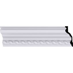 Ekena Millwork - MLD04X02X05JA - Endurathane Jackson Crown Moulding, 4 1/8"H x 2 1/4"P x 4 5/8"F x 94 1/2"L, Factory Primed