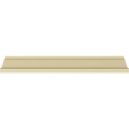 Ekena Millwork - MLD02X02X04WH - Endurathane Whitman Crown Moulding, 2 1/2"H x 2 1/2"P x 3 5/8"F x 94 1/2"L, Factory Primed
