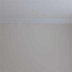 Ekena Millwork - MLD02X02X03WH - Endurathane Whitman Small Crown Moulding, 2"H x 2"P x 2 3/4"F x 94 1/2"L, Factory Primed