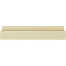 Ekena Millwork - MLD04X02X04AM - Endurathane Amelia Crown Moulding, 3 7/8"H x 2 1/8"P x 4 1/2"F x 94 1/2"L, Factory Primed