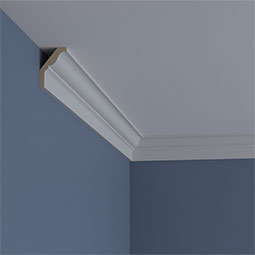 Ekena Millwork - MLD02X02X03RO - Endurathane Robin Crown Moulding, 2 3/8"H x 1 5/8"P x 2 7/8"F x 94 1/2"L, Factory Primed