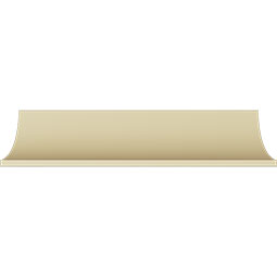 Ekena Millwork - MLD04X04X05CO - Endurathane Crown Moulding, 3 7/8"H x 3 7/8"P x 5 1/2"F x 94 1/2"L, Factory Primed