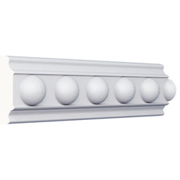 Ekena Millwork - PML02X01NA - Endurathane Nadia Panel Moulding, 2 1/8"H x 1 1/8"P x 94 1/2"L, Factory Primed