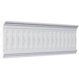 Ekena Millwork - PML07X02AX - Endurathane Alexa Panel Moulding, 7 1/2"H x 1 3/4"P x 94 1/2"L, Factory Primed