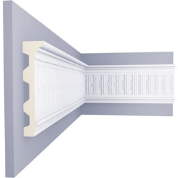 Ekena Millwork - PML07X02AX - Endurathane Alexa Panel Moulding, 7 1/2"H x 1 3/4"P x 94 1/2"L, Factory Primed