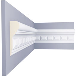 Ekena Millwork - PML03X01BL - Endurathane Blackthorn Panel Moulding, 3 1/2"H x 1"P x 94 1/2"L, Factory Primed