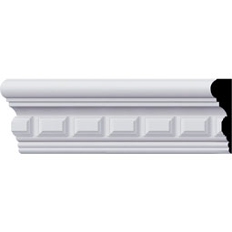 Ekena Millwork - PML03X01BL - Endurathane Blackthorn Panel Moulding, 3 1/2"H x 1"P x 94 1/2"L, Factory Primed