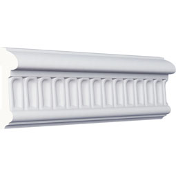 Ekena Millwork - PML03X01VI - Endurathane Viceroy Panel Moulding, 3 1/4"H x 1 1/8"P x 94 1/2"L, Factory Primed