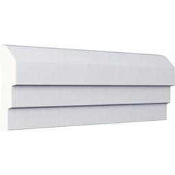 Ekena Millwork - PML03X01ST - Endurathane Standard Panel Moulding, 3"H x 7/8"P x 94 1/2"L, Factory Primed