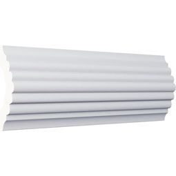Ekena Millwork - PML03X01RE - Endurathane Reeded Panel Moulding, 3"H x 1 1/8"P x 94 1/2"L, Factory Primed