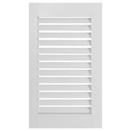 New Horizon Shutters - NBA0VM - Aluminum Standard View Bahama Shutter with no Mullions