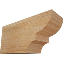 Ekena Millwork - RFTRID00 - Rustic Wood Ridgewood Wood Rafter Tail