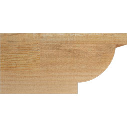 Ekena Millwork - RFTALP00 - Rustic Wood Alpine Wood Rafter Tail