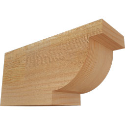 Ekena Millwork - RFTALP00 - Rustic Wood Alpine Wood Rafter Tail