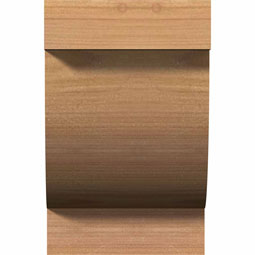 Ekena Millwork - RFTALP00 - Alpine Rustic Timber Wood Rafter Tail