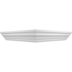 Ekena Millwork - NPC12X12F - Flat Newel Post Cap for 12" Newel Post