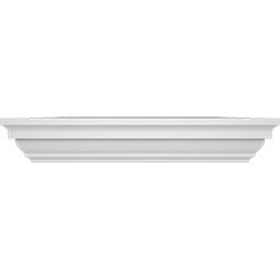 Ekena Millwork - NPC12X12F - Flat Newel Post Cap for 12" Newel Post