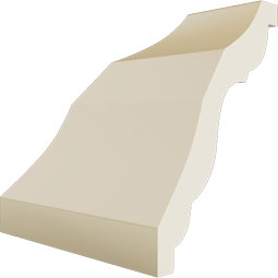 Ekena Millwork - MIC03X03QU - Endurathane Inside Corner Moulding, 3 1/8"P x 3 1/2"H (matches moulding MLD03X03X04QU), Factory Primed