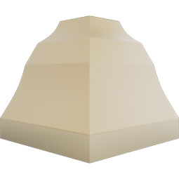 Ekena Millwork - MIC03X03QU - Endurathane Inside Corner Moulding, 3 1/8"P x 3 1/2"H (matches moulding MLD03X03X04QU), Factory Primed