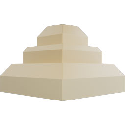 Ekena Millwork - MIC04X04ER - Endurathane Inside Corner Moulding, 4 1/4"P x 4 1/4"H (matches moulding MLD04X04X06ER), Factory Primed