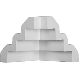Ekena Millwork - MIC04X04ER - Endurathane Inside Corner Moulding, 4 1/4"P x 4 1/4"H (matches moulding MLD04X04X06ER), Factory Primed