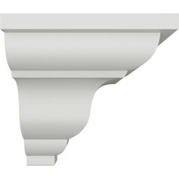 Ekena Millwork - MOC03X03QU - Endurathane Outside Corner Moulding (matches moulding MLD03X03X04QU), 3 1/8"P x 3 1/2"H, Factory Primed