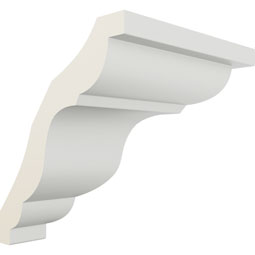 Ekena Millwork - MOC03X03QU - Endurathane Outside Corner Moulding (matches moulding MLD03X03X04QU), 3 1/8"P x 3 1/2"H, Factory Primed