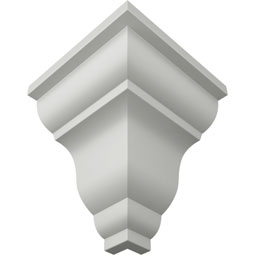 Ekena Millwork - MOC03X03QU - Endurathane Outside Corner Moulding (matches moulding MLD03X03X04QU), 3 1/8"P x 3 1/2"H, Factory Primed
