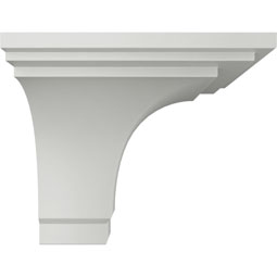 Ekena Millwork - MOC04X04BR - Endurathane Outside Corner for Bradford Traditional Smooth Crown Moulding (matches moulding MLD04X04X06BR), 4 3/4"P x 4 1/4"H, Factory Primed