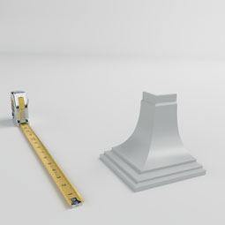 Ekena Millwork - MOC04X04BR - Endurathane Outside Corner for Bradford Traditional Smooth Crown Moulding (matches moulding MLD04X04X06BR), 4 3/4"P x 4 1/4"H, Factory Primed