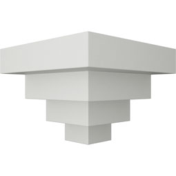 Ekena Millwork - MOC04X04ER - Endurathane Outside Corner Moulding (matches moulding MLD04X04X06ER), 4 1/4"P x 4 1/4"H, Factory Primed