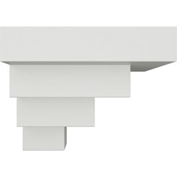 Ekena Millwork - MOC04X04ER - Endurathane Outside Corner Moulding (matches moulding MLD04X04X06ER), 4 1/4"P x 4 1/4"H, Factory Primed