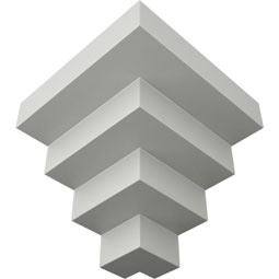 Ekena Millwork - MOC04X04ER - Endurathane Outside Corner Moulding (matches moulding MLD04X04X06ER), 4 1/4"P x 4 1/4"H, Factory Primed
