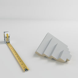 Ekena Millwork - MOC04X04ER - Endurathane Outside Corner Moulding (matches moulding MLD04X04X06ER), 4 1/4"P x 4 1/4"H, Factory Primed