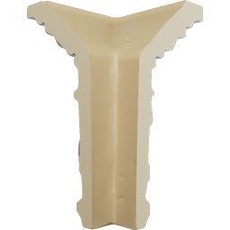 Ekena Millwork - MOC05X02RI - Endurathane Outside Corner Moulding (matches moulding MLD05X02X06RI), 2 1/4"P x 5 1/2"H, Factory Primed