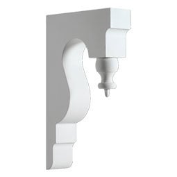 Fypon, Ltd. - BKT10X16 - 2 3/4"W x 9 3/4"D x 16"H Bracket, Urethane