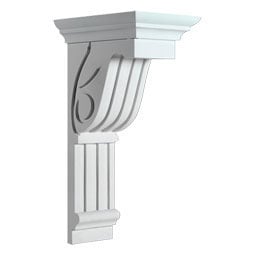 Fypon, Ltd. - BKT11X20X8 - 8"W x 11"D x 20 1/2"H Designer Bracket, Urethane