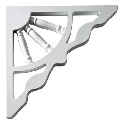 Fypon, Ltd. - BKT12X12GP - 1"W x 12"D x 12"H Gable Bracket, Urethane
