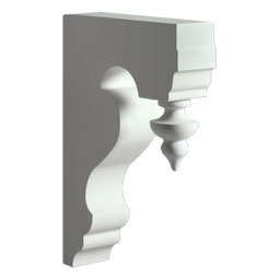 Fypon, Ltd. - BKT12X17 - 3"W x 12 1/16"D x 16 1/2"H Bracket, Urethane