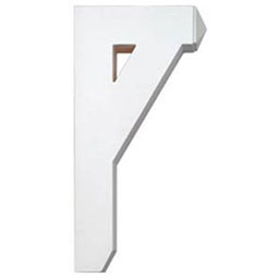 Fypon, Ltd. - BKT12X24X3 - 3 1/2"W x 12"D x 24"H Post Bracket, Urethane