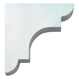Fypon, Ltd. - BKT13X13X3 - 3"W x 13"D x 13"H Plain Bracket, Urethane
