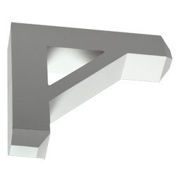 Fypon, Ltd. - BKT17X17 - 3 1/2"W x 16 1/2"D x 16 1/2"H Post Bracket, Urethane