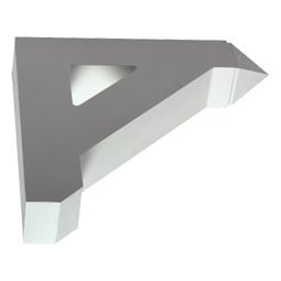 Fypon, Ltd. - BKT18X18X4 - 3 1/2"W x 18"D x 18"H Post Bracket, Urethane