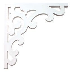 Fypon, Ltd. - BKT19X20 - 1 1/8"W x 19 1/2"D x 19 9/16"H Bracket, Victorian