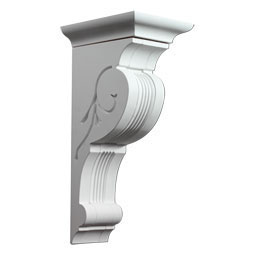 Fypon, Ltd. - BKT8X17 - 6 13/16"W x 8 3/16"D x 16 5/8"H Designer Bracket, Urethane