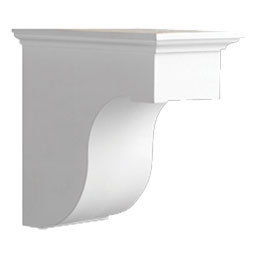 Fypon, Ltd. - BKT8X8X4 - 4 7/8"W x 8"D x 8"H Traditional Bracket, Urethane