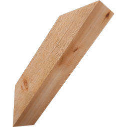 Ekena Millwork - BRCTRA00 - Rustic Wood Traditional Knee Brace