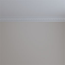 Ekena Millwork - MLD02X02X03NA - Endurathane Nadia Crown Moulding, 2 3/8"H x 2 3/8"P x 3 1/4"F x 94 1/2"L, (1 1/2" Repeat), Factory Primed